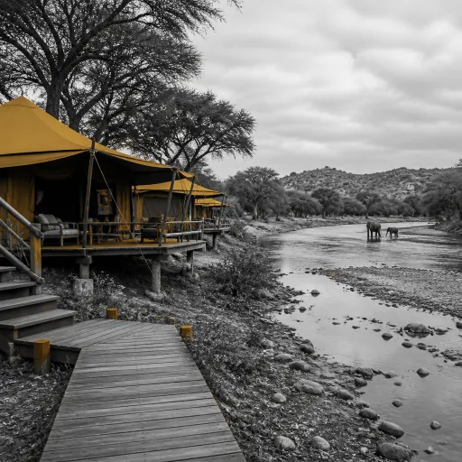 Elephant Bedroom Camp in Samburu: intimate luxury tents on the Ewaso Nyiro River