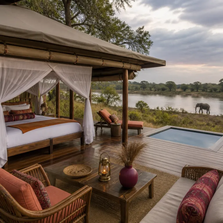 Refined accommodation in Selous Game Reserve for discerning safari guests